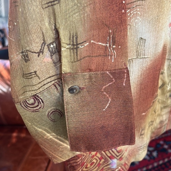 COLDWATER Creek sheer blouse - Picture 6 of 9